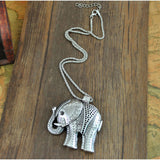 Etched Elephant Necklace