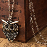 Vintage Owl Pendant Necklace