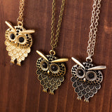 Vintage Owl Pendant Necklace