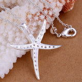 Crystal Star Fish Necklace