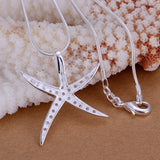 Crystal Star Fish Necklace