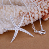 Crystal Star Fish Necklace