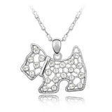 Fine Jewelry Jewelry Austria Crystal Westie For Scottish Scottie Dog Puppy Pendant Chain Necklace Christmas Best Friend Gift New