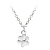 Rhinestone Dog Paw Necklace