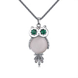 Gem Owl Necklace