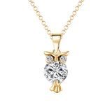 Tiny Owl Pendant Necklace