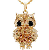 Crystal Owl Pendant Necklace