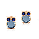 Crystal Owl Earrings