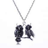 Owls On Branch Necklace