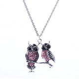 Owls On Branch Necklace