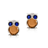 Crystal Owl Earrings