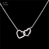 Double Heart Infinity Necklace