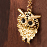 Vintage Owl Pendant Necklace