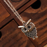 Vintage Owl Pendant Necklace