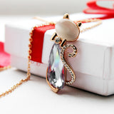 Crystal Bow Necklace