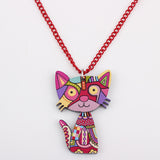 Geometric Cat Necklace