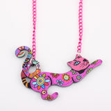 Floral Cat Necklace