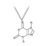 Chocolate Molecule Structure Necklace